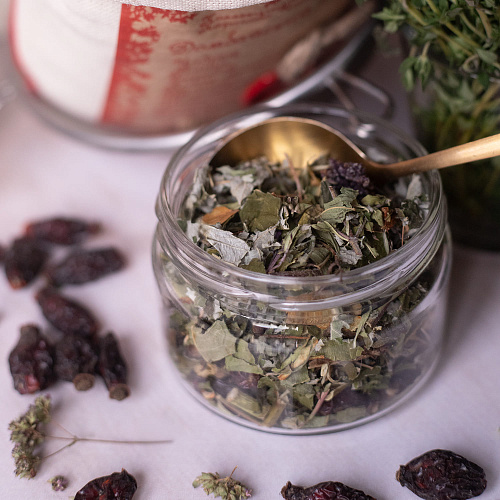 Домбайский чай в холщевом мешочке